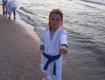 Obóz sportowy karate w Dźwirzynie 2018 r.